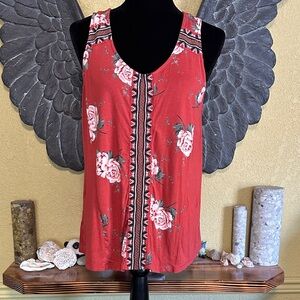 Ricki’s Floral Red tank Top